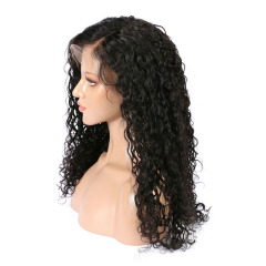 Black 13x6 HD Lace Front Wig Water Wave Human Hair Wig