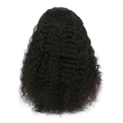 Black Curly Wave Human Hair Wig 13x6 Lace Fronrt Wigs