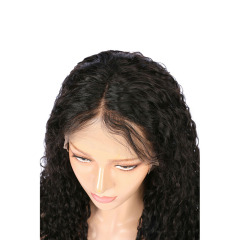 Black 13x6 HD Lace Front Wig Water Wave Human Hair Wig