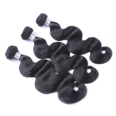 High Qulaity Human Hair Black Body Wave 3 Bundles with Closure