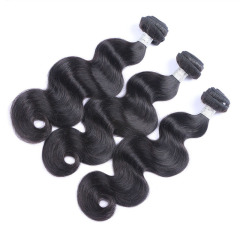 High Qulaity Human Hair Black Body Wave 3 Bundles with Closure