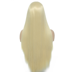Blonde Synthetic Wigs Silky Straight 13*3 Lace Front Wig