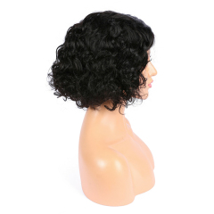 Water Wave Bob Glueless Human Hair Wig HD Transparent Lace Front Wigs