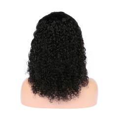 Black Wigs Pre Plucked With Baby Hair Curly Human Hair Wigs