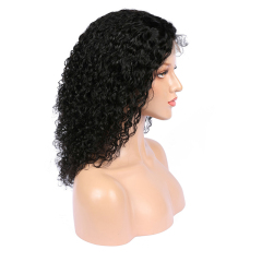 Black Wigs Pre Plucked With Baby Hair Curly Human Hair Wigs
