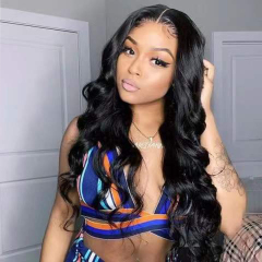 Black Body Wave Middle Parting 13x4 HD Lace Front Wigs