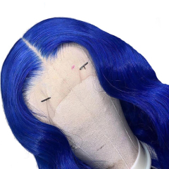 Diamond Blue Body Wave Silky Human Hair Wig 13X6 Lace Front Wigs