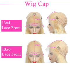 #613 Blonde Bob Wig Straight Human Hair Wig