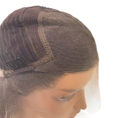 Body Wave Brown Human Hair Wigs Transparent Lace Front Wig