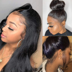 Natural Color Body Wave Natural Hairline Human Hair Wig