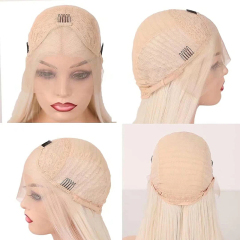 Blonde Curly Wave Synthetic Wig High Temperature Fiber Wig