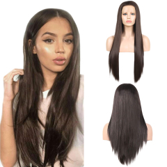 Brown Straight Wigs High Temperature Fiber Synthetic Wig