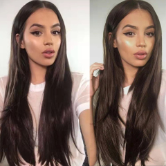 Brown Straight Wigs High Temperature Fiber Synthetic Wig