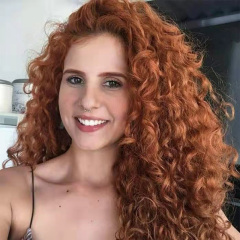 Brown Kinky Curly Lace Front Wigs Cosplay Synthetic Wig