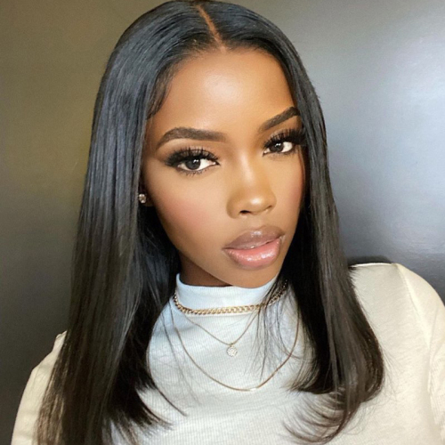 Short Bob Human Hair Wig 13x6 HD Lace Front Wigs Natural Color Straight Wig