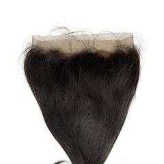 Natural Straight Human Hair 360 HD Transparent Lace Frontal Closure
