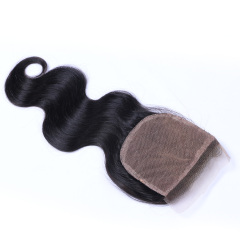 Black Body Wave Human Hair 4x4 HD Transparent Lace Frontal Closure