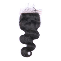 Black Body Wave Human Hair 5x5 HD Transparent Lace Frontal Closure