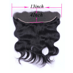 Body Wave Black 13x4 HD Lace Closure Straight HD Lace Frontal 100% Human Hair Closure