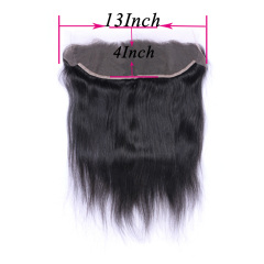 Black 13x4 HD Lace Closure Straight HD Lace Frontal 100% Human Hair Closure