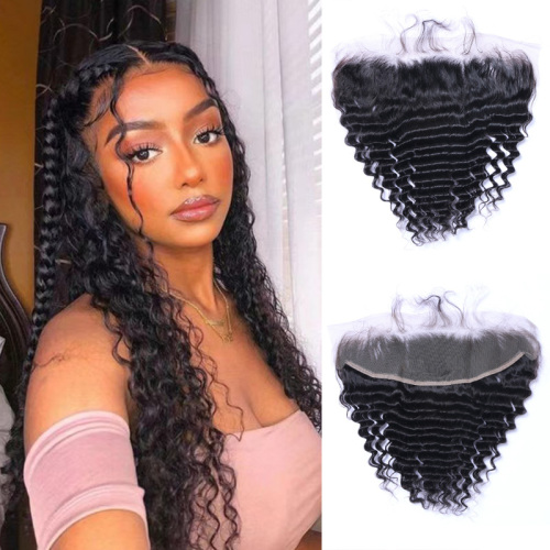 Natural Color Water Wave 13x4 HD Lace Closure HD Lace Frontal Only