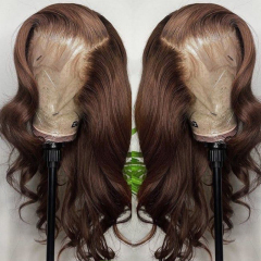 Imeya 13X6 HD Lace Front Wig Chocolate Brown Body Wave Human Hair Wig