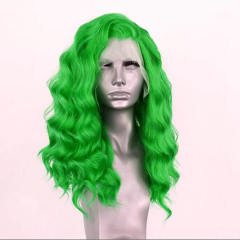 Imeya Red Loose Wave Lace Front Wigs Free Part Pre Plucked Natural Hairline Synthetic Wig