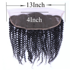 Black Curly Wave Black 13x4 HD Lace Closure HD Lace Frontal