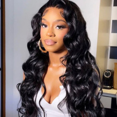 13X6 HD Lace Wig Natural Color Loose Wave Human Hair Wig