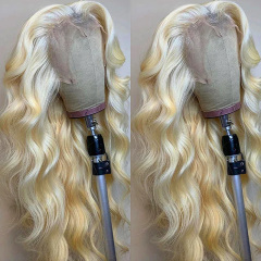 13x4 HD Lace Front Wigs #613 Blonde Body Wave Human Hair Wig