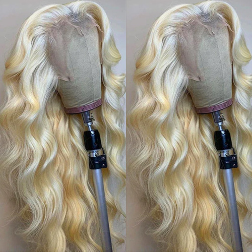 13x4 HD Lace Front Wigs #613 Blonde Body Wave Human Hair Wig