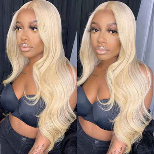 13x4 HD Lace Front Wigs #613 Blonde Body Wave Human Hair Wig