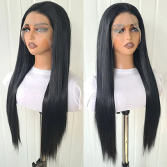 AIMEYA Natural Hairline Synthetic Hair Lace Wig Long Brown Wig Pre Plucked Cosplay Wavy Wigs Synthetic Lace Front Wigs for Women
