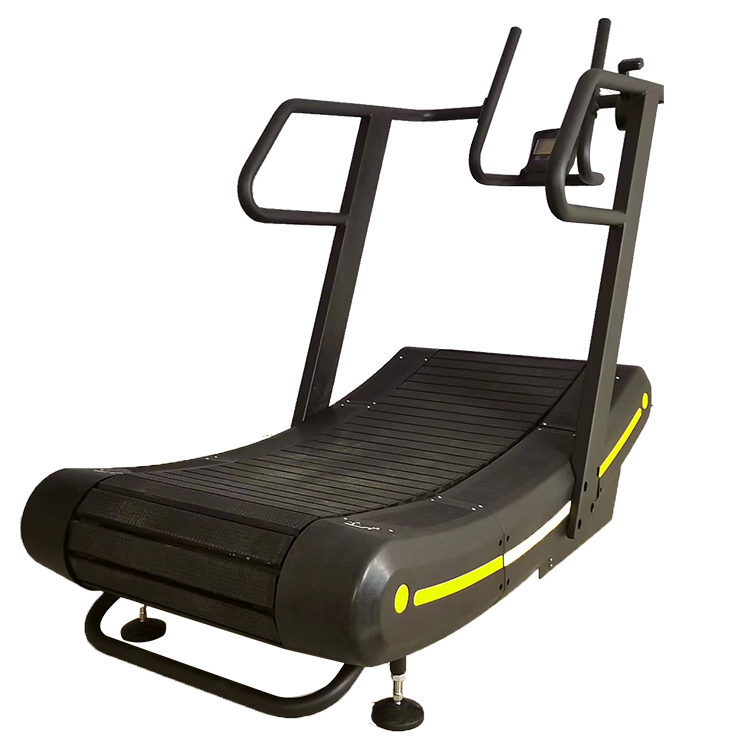 Gym Home Fitness Equipment Premium No Power Running Machine Touch Screen Commercial Home Use Curved Treadmill
