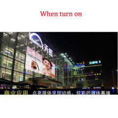 transparent led screen for shopping mall P3.91 indoor