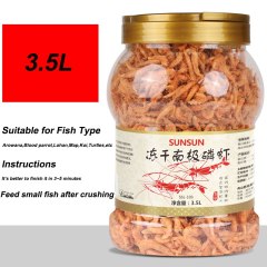 Tropical cichlid Turtle Flowerhorn Carnivore Fish Food Freeze Dried Shrimp Antartic Krill