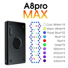 A8 Pro II Max 240W 8 Channels CREE LED Beads Spectrum WiFi APP Control Coral Reef Marine LED