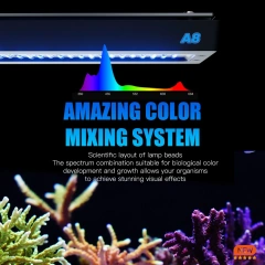 A8 Pro II Max 240W 8 Channels CREE LED Beads Spectrum WiFi APP Control Coral Reef Marine LED