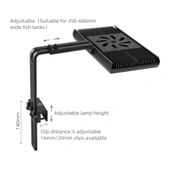 WEEK AQUA Aquatic Planted Aquarium LED Z400D PRO RGB+UV Lamp Beads Full Spectrum Mobile APP Control
