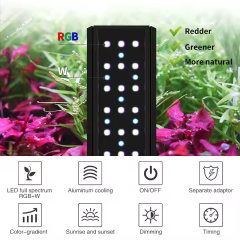 Week aqua V SE-S Series Aquarium Lights Perfect for 30 - 110cm Narrow Shallow Freshwater Tanks High Efficiency Lighting