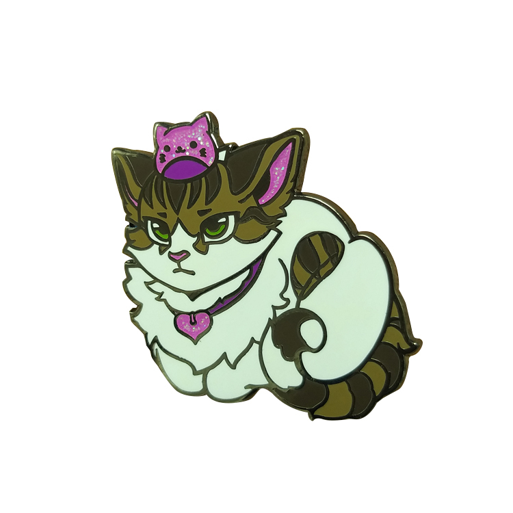 No Minimum Metal Badge Manufacturer Rose Gold Glitter Cartoon Anime Hard Enamel Pin Soft Lapel Pin Custom Enamel Pin