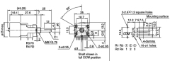 Original Japan ALPS RK168 Motor potentiometer 2X 50KA 2X 100KA ( 2 channel 4 channel 6 Channel)