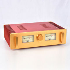 Finished Hood 1969 Pure Class A Power amplifier 15W+15W Hifi VU header AMP