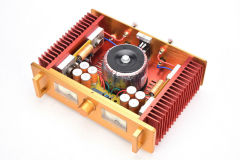 Finished Hood 1969 Pure Class A Power amplifier 15W+15W Hifi VU header AMP