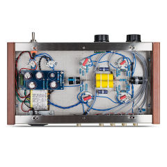 HiFi 12AX7+12AU7 Vacuum Tube Preamp DIY Kit Stereo Desktop Audio Pre-Amplifier