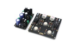 Hiend Assembeld Ground Grid GG ECC82 Stereo Tube Preamplifier Board With Power Supply Board