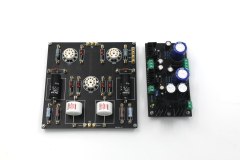 Hiend Assembeld Ground Grid GG ECC82 Stereo Tube Preamplifier Board With Power Supply Board
