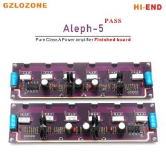 2CH HI-END Purple gold PASS Aleph-5 FET A5 Pure Class A Power amplifier DIY Kit/Finished board 60W+60W 8 ohm