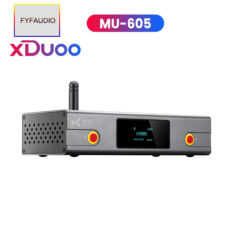 MU 605 HD Bluetooth 5 1 Dual DAC Chip Audio Receiver Converter PCM24Bit