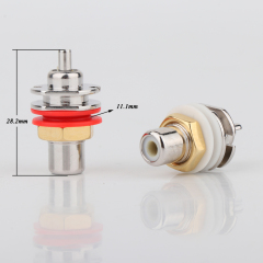 CARDAS Rhodium-plated RCA Female Jack Terminal Plug Socket for HIFI Audio Video Connector DIY